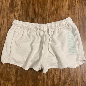 Puma White Athletic Shorts Elastic Waistband Soft Fabric